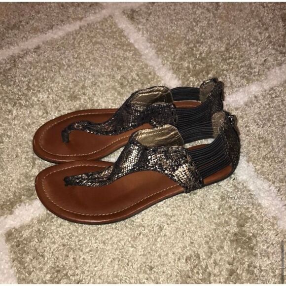 MIA Snakeskin Sandals  - Picture 6 of 7